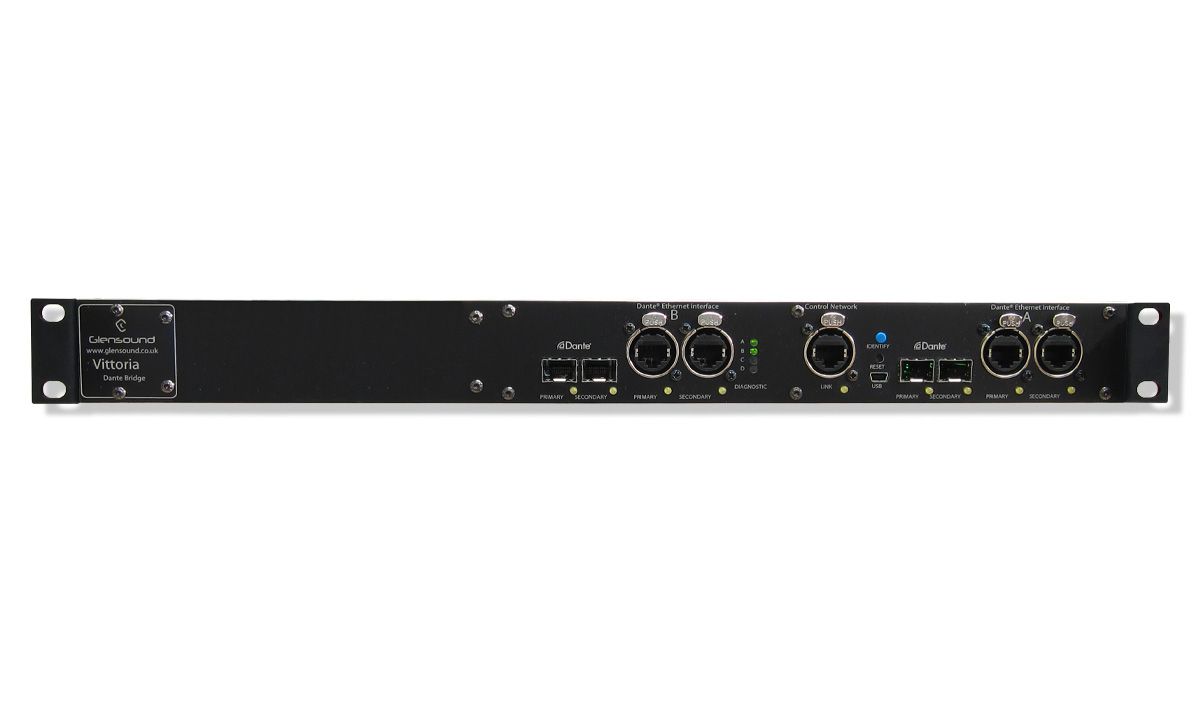 Glensound introduces Vittoria high quality and secure Dante network audio bridge.